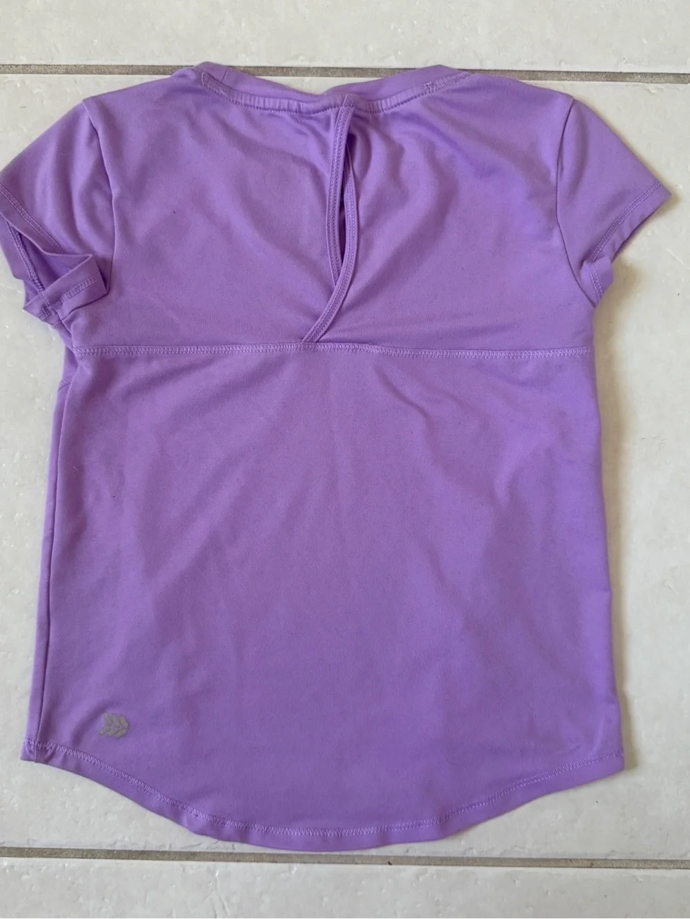 2 Girls All in Motion Tee Pink & Purple Short Sleeve Active Shirt Bundle XS 4/5